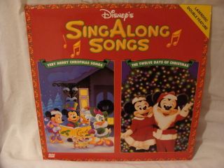 Walt Disneys SING ALONG SONGS CHRISTMAS Laserdisc LD 2426 AS