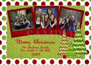 Custom Personalized Photo Christmas Greeting Cards