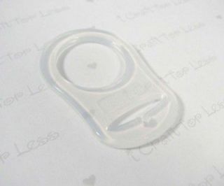 Clear Silicone MAM Ring Pacifier Holder Clip Adapter