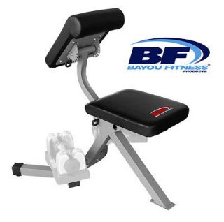 NEW Bayou Fitness Adjustable Multi Use Dumbbell Preacher Curl Weight 
