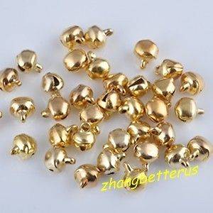 160 Pcs golden iron jingle bells Xmas charms jewelry findings pendants 