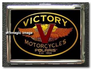 VICTORY Motorcycle Cigarette Card Case Wallet Lighter