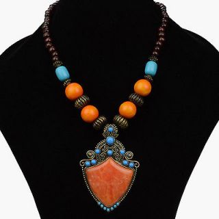 chunky orange necklace in Necklaces & Pendants