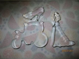 Fairy tale Cinderella SHOE CARRIAGE princess cookie cutter cutters 3 