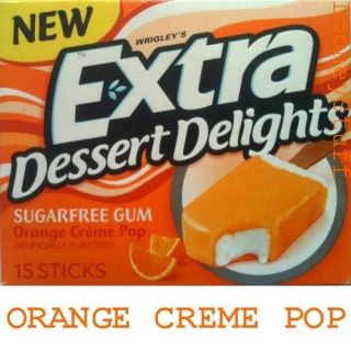 EXTRA DESSERT DELIGHTS   ORANGE CREME POP Gum 30 Packs