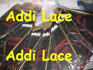 LACE Addi 4 Pairs Circular Knitting Needles Turbo Knit