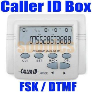 Great Incoming Call FSK / DTMF Caller ID Box + Cable Phone Number LCD 