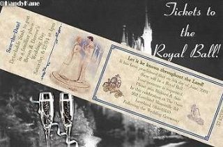 Cinderella Fairy Tale Wedding Favors Favor Tickets