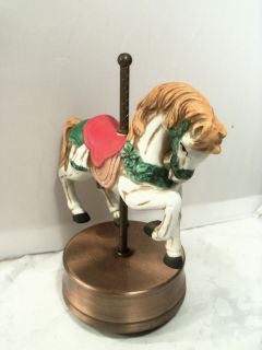 Vintage Musical Christmas Horse (Plays Music And Goes Around)