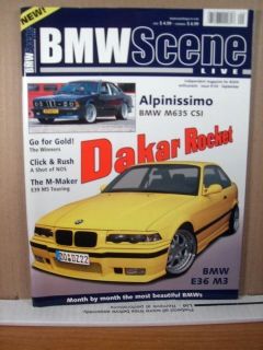 BMW Scene Live Magazine September 2003 Alpinissimo BMW M635 CSI