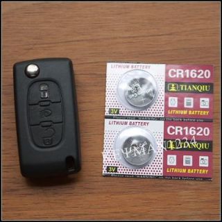   Flip Remote Key Fob Case Light Button for CITROEN C3 C4 C5 C6 C Quatre