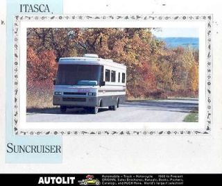 1992 Winnebago Itasca Suncruiser Motorhome RV Brochure