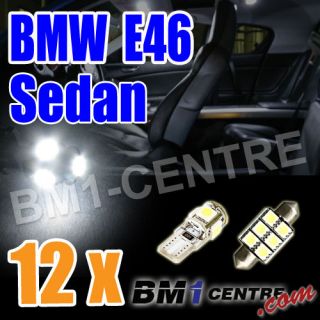 BMW 3 SERIES E46 SEDAN LED LIGHT BULB KIT INTERIOR FOOTWELL LUGGAGE 