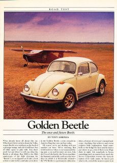1988 Volkswagen VW Golden Beetle   Road Test   Classic Article D104