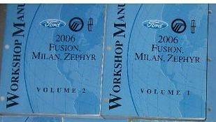 2006 Ford Fusion Lincoln ZEPHYR Mercury Milan Service Shop Repair 