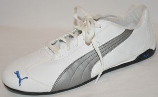 PUMA Mens Repli Cat III Leather White Silver Black Sneakers US 8M 