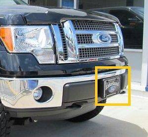 LOOK LOW PRICE!!! OEM 2009 2012 Ford F 150 FRONT LICENSE PLATE HOLDER