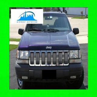 1993 1998 JEEP GRAND CHEROKEE CHROME TRIM FOR GRILL GRILLE 5YR 