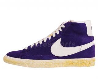 Final Sale  Nike Blazer High Suede VNTG Ink Purple Suede Shoes QS 