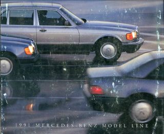 1991 Mercedes Benz Brochure/Prospekt/Flyer300,500,560,E,SEL,SL,SEC,SD 