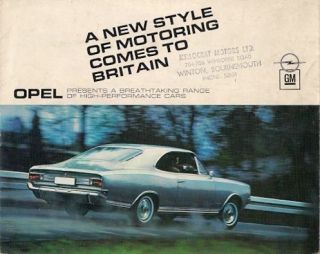 Opel Kadett B Olympia Rekord C Commodore A 1967 68 UK Market Sales 