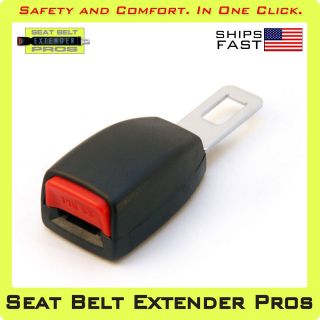 Click In Seat Belt Extender: Type B, 1 tongue black