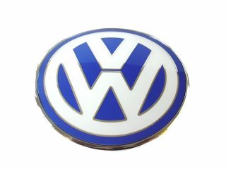 VW NEW BEETLE   VW   FRONT BONNET/HOOD BADGE EMBLEM WHITE BLUE