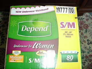 DEPEND® PROTECTIVE UNDERWEAR FOR WOMEN 80ct S/M MODERATE ABSORBENCY