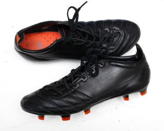Adidas F50 Leather Blackout Soccer Cleats Shoes Mens US Size 8.5