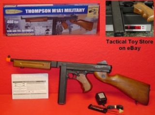  METAL Thompson MILITARY M1A1 Metal Stick Mag AIRSOFT 466fps TESTED
