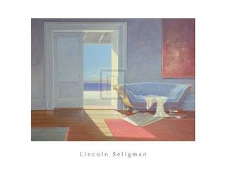   ~Lincoln Seligman Beach House Interior French Door Original Poster