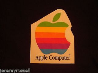   Vintage Apple Computer Rainbow Logo 4 Inch Sticker Decal NEW OLD STOCK