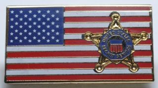   Secret Service USSS Flag Lapel Pin Presidential Barack Obama USA