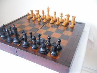antique chess board in Antiques