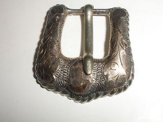 Antique Sterling Silver Belt buckle MEXICAN 925 SLO HECHO MEXICO 