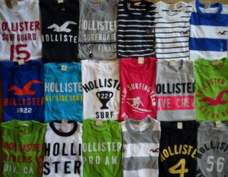   by Abercrombie HCO Mens Short Sleeve Crew T Shirt Graphic Tee