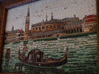 Micromosaic Plaque Antique Venezia Micro Tiles Scene Pietra Dura