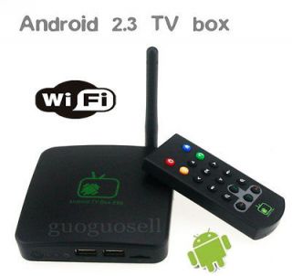   TV Box Android 2.3 Internet Wifi Web Full 1080P Media Player HD E66