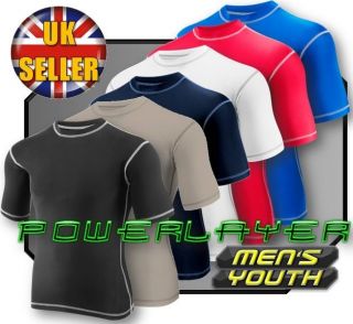   Body Armour Compression Baselayer Short Sleeve Thermal Under Top Shirt