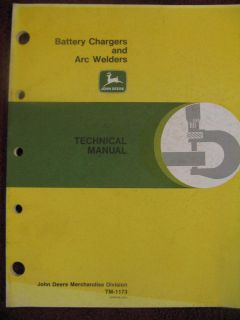 John Deere Battery Charger & Arc Welder Technical Repair Manual 87