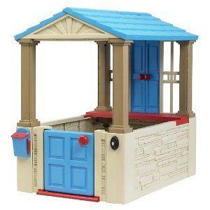 Beautiful American Plastic Toy Play House W/Working Doorbell, Mailbox 