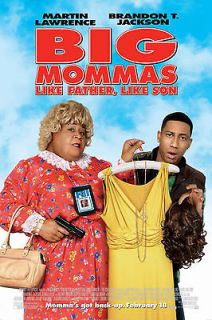Big Mommas House Promo Poster Martin Lawrence Like Father Like Son 20 