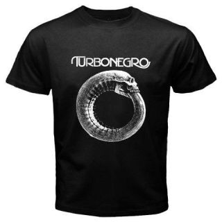 TURBONEGRO Album Logo Punk Rock Band Mens Black T Shirt Size S M L XL 