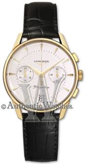 GENUINE NEW LONGINES HERITAGE COLLECTION FLAGSHIP GOLD AUTO WATCH L4 