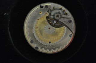 VINTAGE 18 SIZE SETH THOMAS TWO TONE POCKET WATCH MOVEMENT FOR REPAIRS