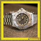 USED Tag Heuer 3000 series MIDSIZE watch / Gray dial / SS / Authentic 