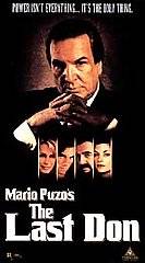 Mario Puzos The Last Don VHS, 1999, 3 Tape Set