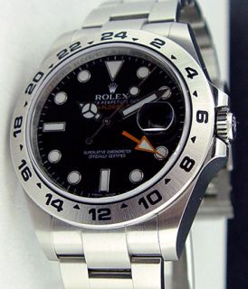 Rolex Mens Explorer II 42mm 216570 Black Dial Watch Chest 2012 mix 