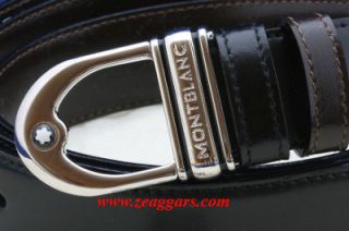 Montblanc Classic Belt #09693   3 Rings Pall Box Buckle
