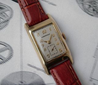 LONGINES 10K Gold Filled Vintage Art Deco Gents Watch 1936